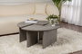 Nordure Moira Mesa de Café Redonda Gris Concreto Ø90 x 41 cm